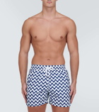 Frescobol Carioca Sport Swim printed cotton swim trunks