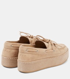 Hogan H681 suede platform boat shoes