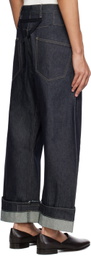 Marina Yee Indigo Oversized Jeans