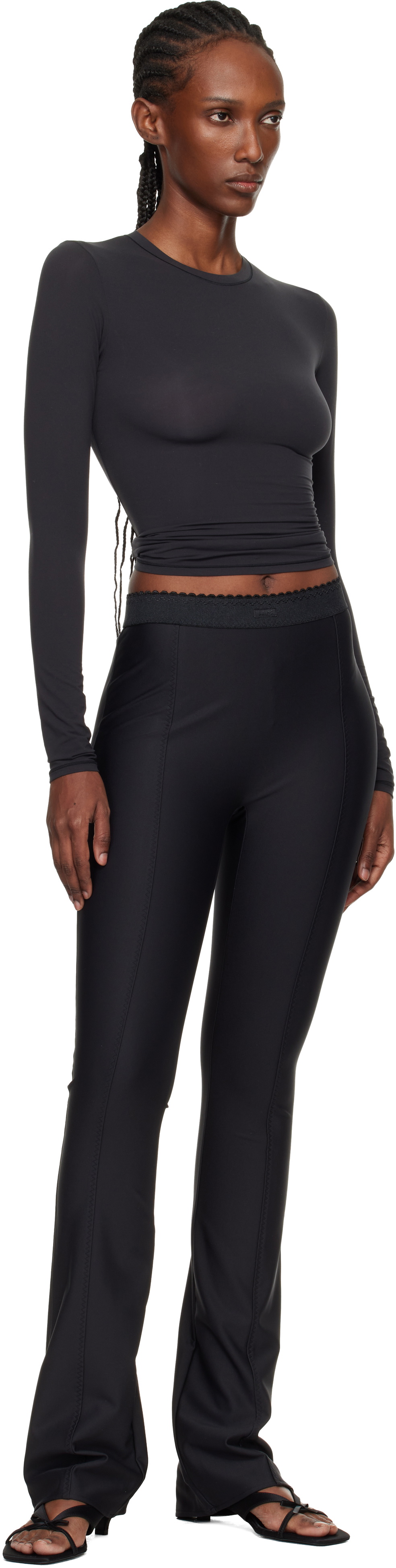 SKIMS Black SKIMS Body High-Waisted Flare Trousers