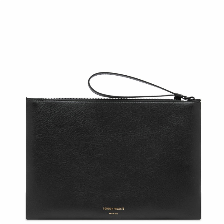 Photo: Common Projects Men's Medium Flat Pouch in Black