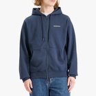 thisisneverthat Men's Intl. Logo Zip Up Hoodie in Navy