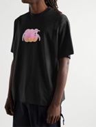 Stockholm Surfboard Club - Kil Logo-Print Organic Cotton-Jersey T-Shirt - Black