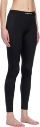 TOM FORD Black Lustrous Jersey Signature Leggings