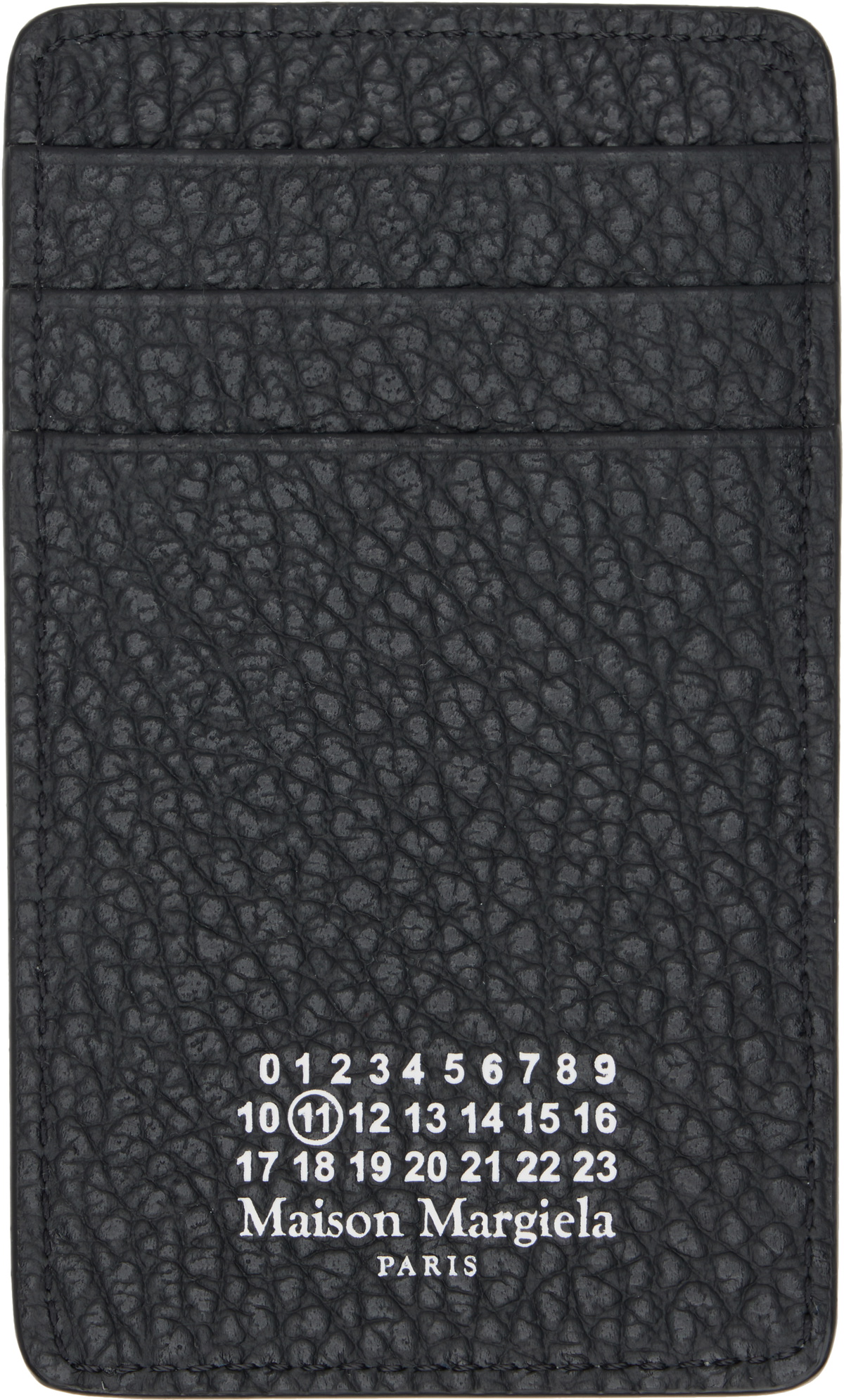クラッチバッグ Maison Margiela Black leather Paper Bag pouch Maison Margiela Black Paper Pouch Maison Margiela