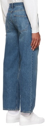 Frame Blue Wide-Leg Jeans