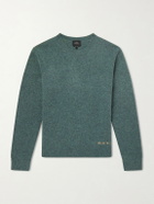 A.P.C. - Edmond Logo-Intarsia Wool Sweater - Green