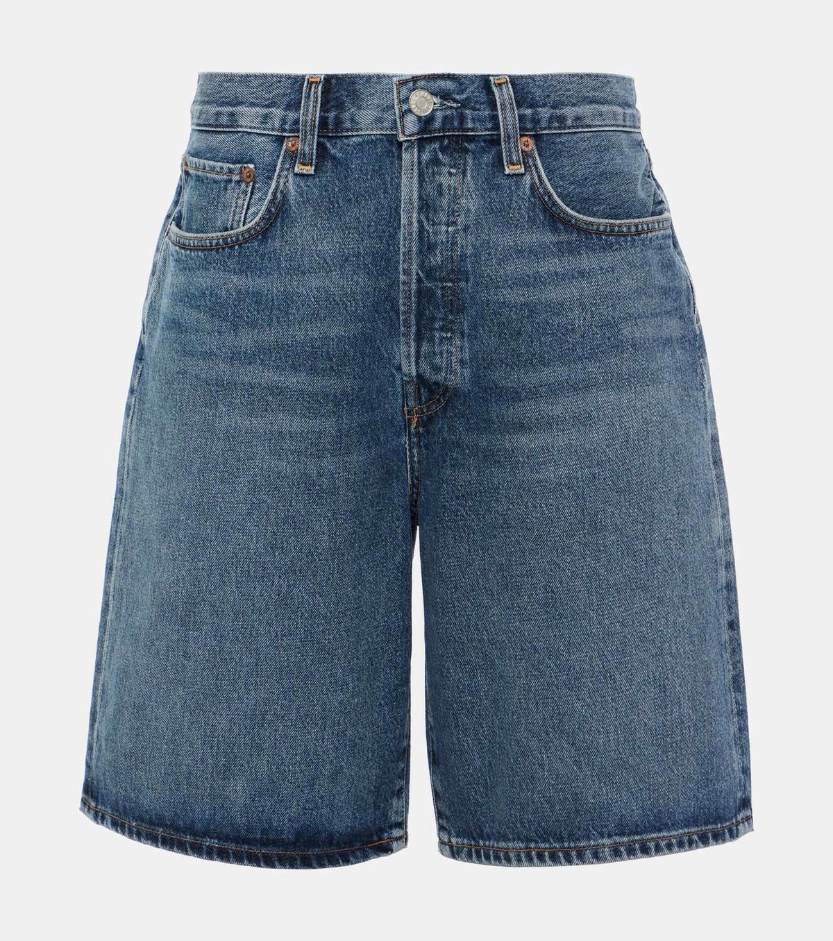 Agolde Risha low-rise denim Bermuda shorts AGOLDE