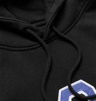 Pop Trading Company - Logo-Appliquéd Fleece-Back Cotton-Jersey Hoodie - Black