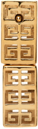 Givenchy Gold Square Monogram Earrings