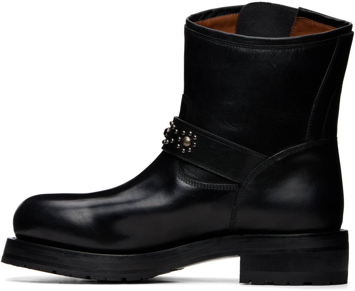 Second/Layer Black 8 Rider Boots