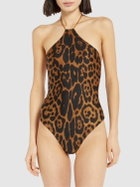 TOM FORD Leopard Print Jersey One Piece Swimsuit