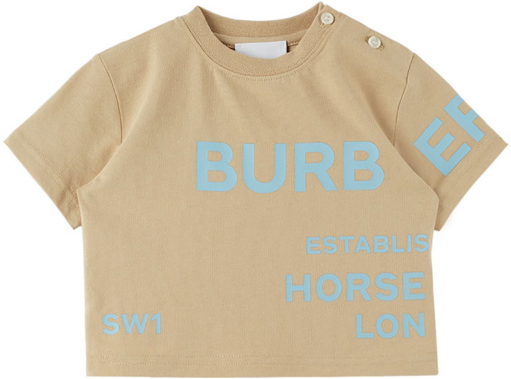 Photo: Burberry Baby Beige Horseferry T-Shirt