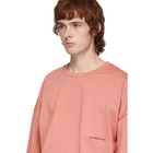 Juun.J Pink Logo Long Sleeve T-Shirt