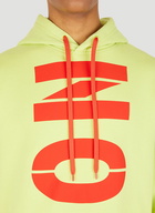 Logo Print Hooded Sweatshirt in Yellow