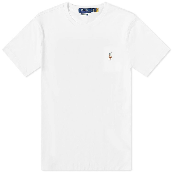 Photo: Polo Ralph Lauren Men's Cotton Custom T-Shirt in White