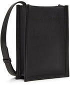 Alexander McQueen Black Mini Edge Crossbody Messenger Bag