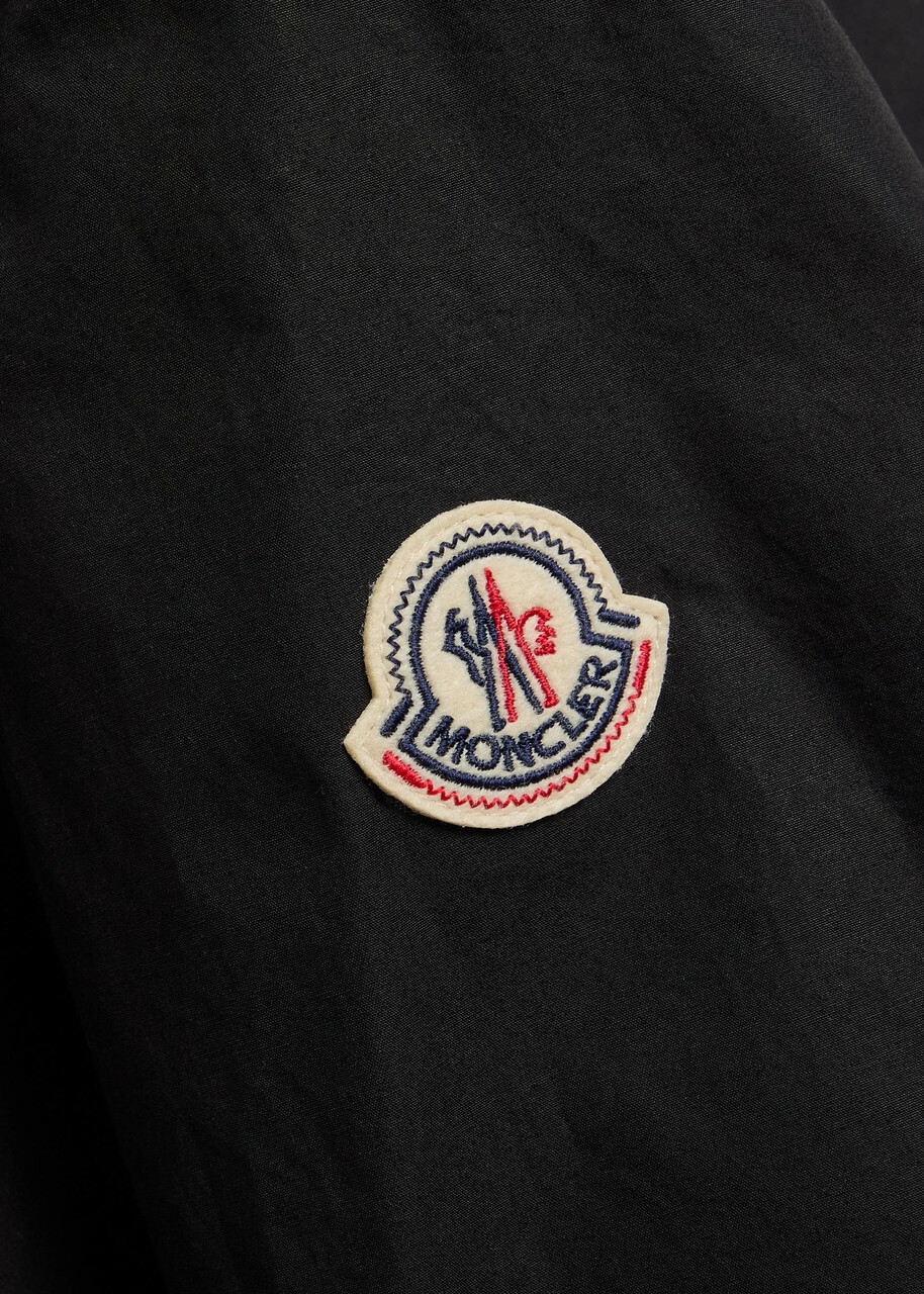 Moncler Contrast-stich Cotton-poplin Shirt Black