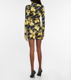 Vetements - High-neck printed jersey minidress