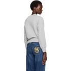 Stella McCartney Gray Watercolour Horse Sweatshirt