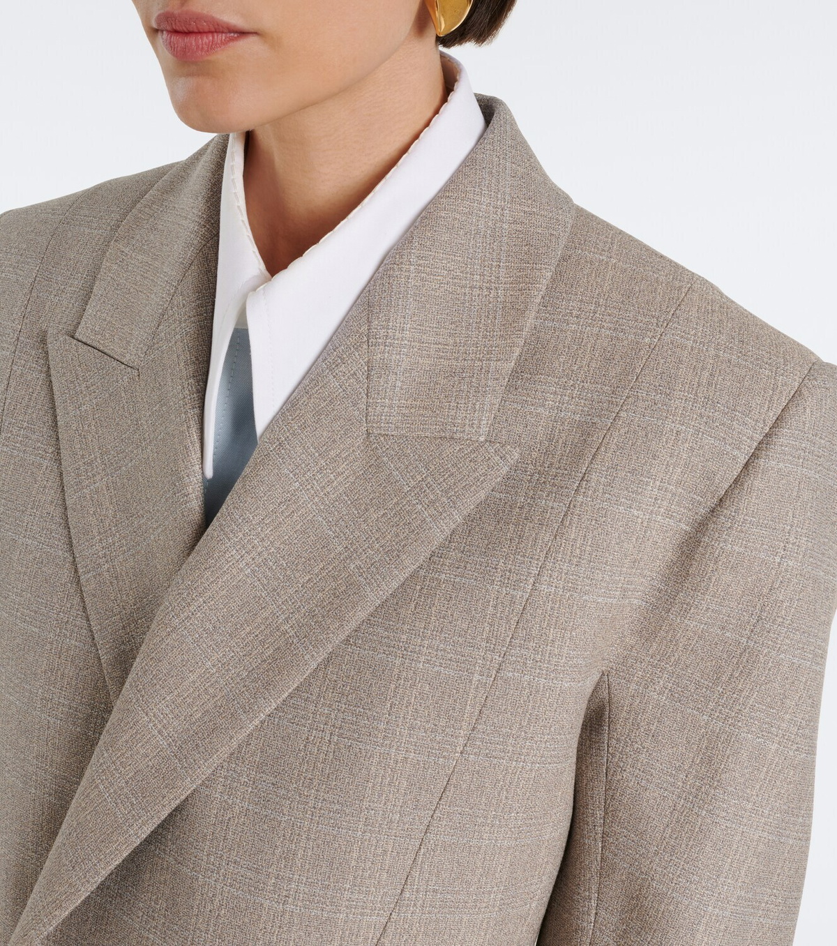 Bottega Veneta Checked double-breasted wool blazer