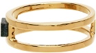 Giorgio Armani Gold Marble Double Ring