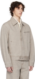 OUR LEGACY Beige Miller Denim Jacket