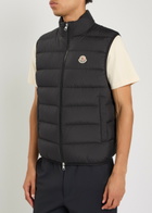 Moncler Contrin Quilted Shell Gilet Black