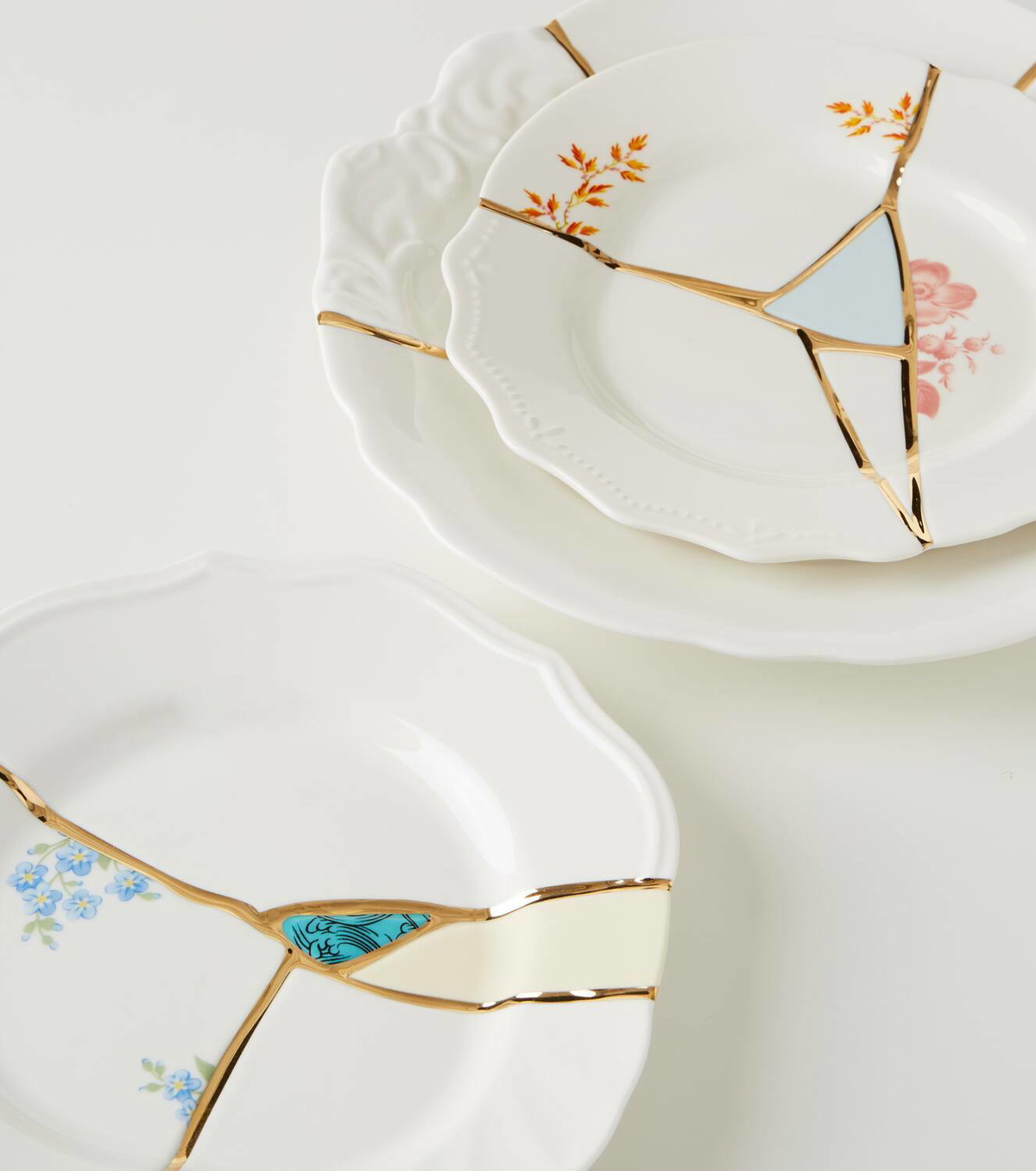 Seletti Kintsugi dessert plate by Marcantonio Raimondi Malerba