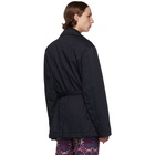 Dries Van Noten Navy Robert Short Peacoat