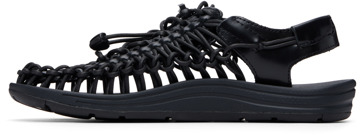 KEEN Black UNEEK Leather Sandals