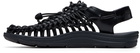 KEEN Black UNEEK Leather Sandals