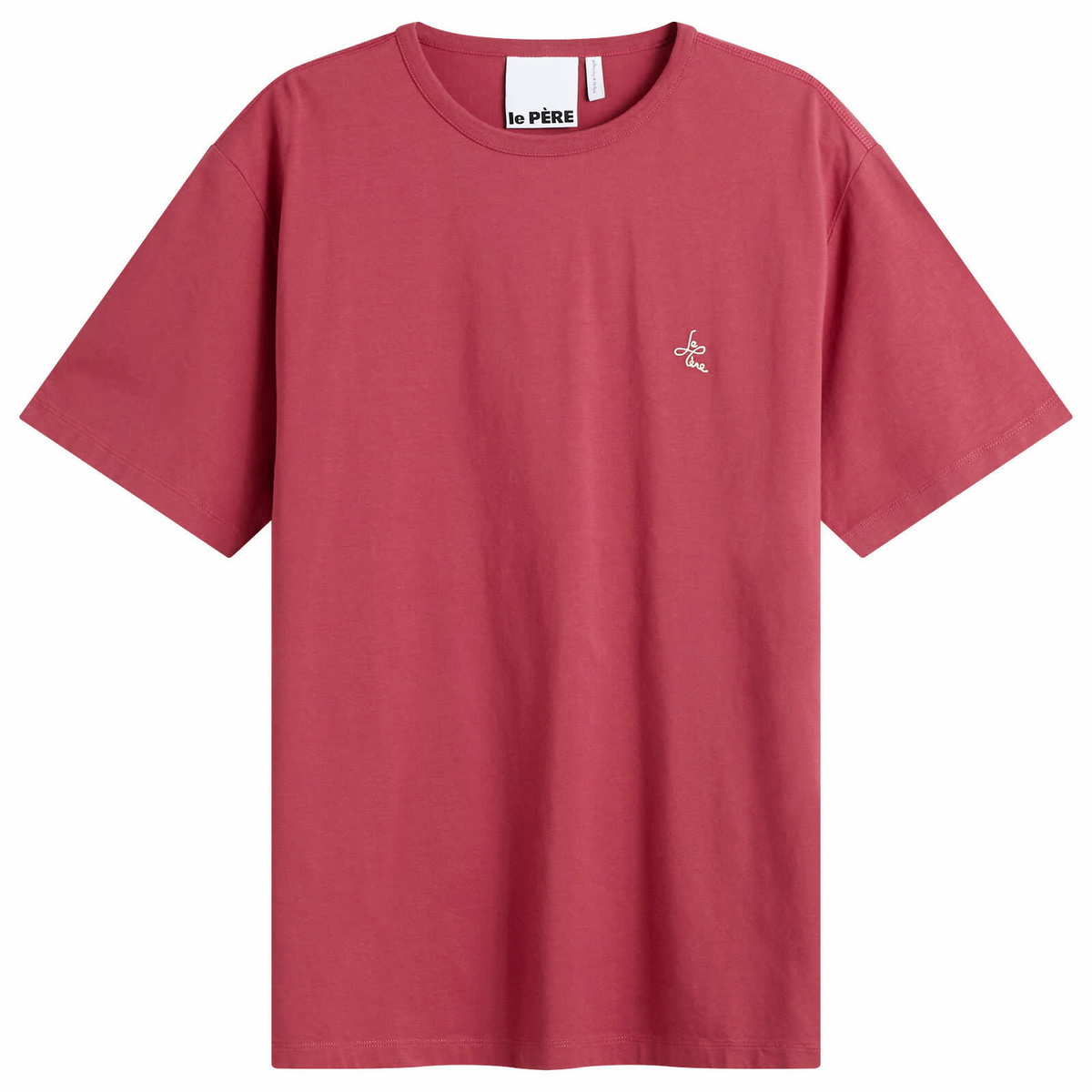 Le Père Men's Kami Logo T-Shirt in Burgundy