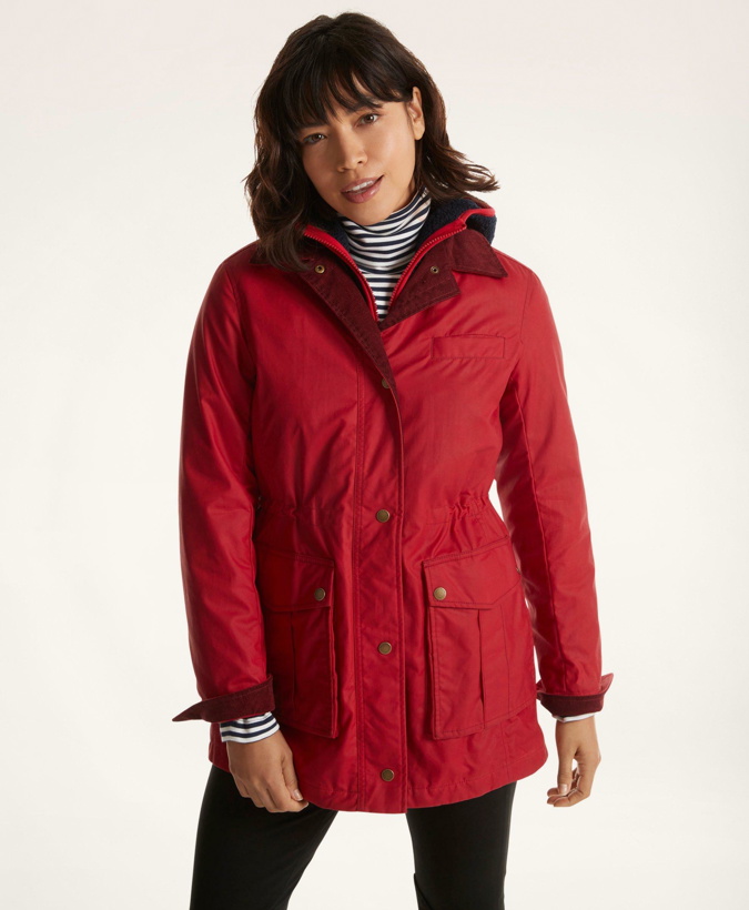 Photo: Brooks Brothers Women's Waxed Cotton Jacket | Red