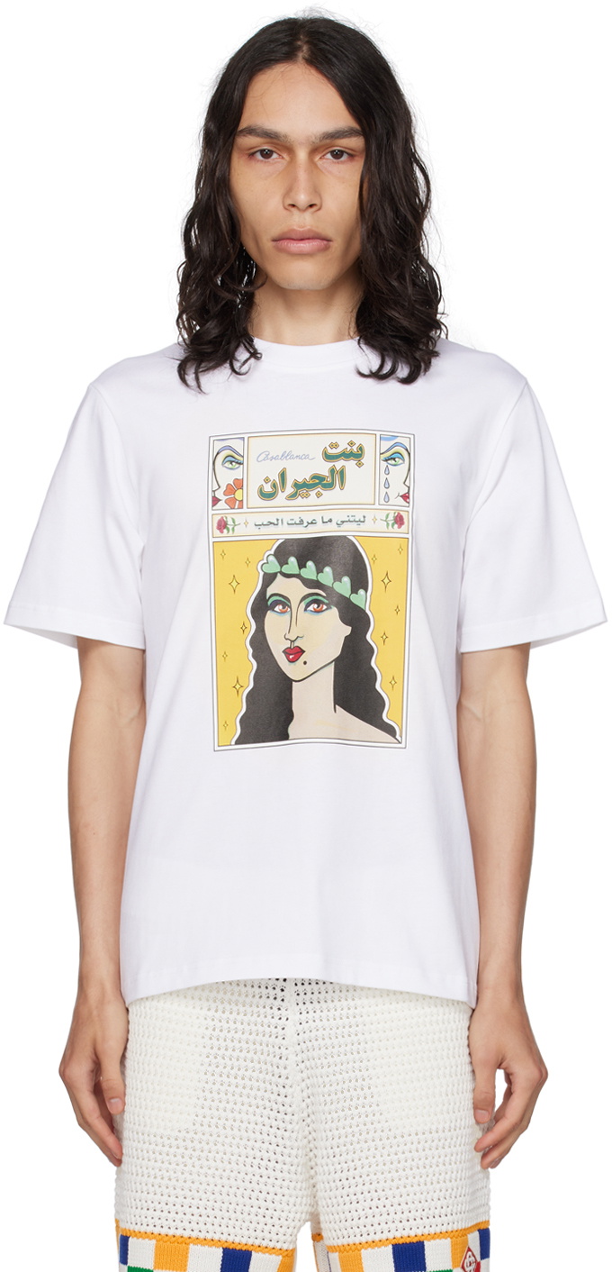 Casablanca White 'La Femme' T-Shirt Casablanca