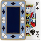 Smythson Black Panama Single Playing Cards & Case Set