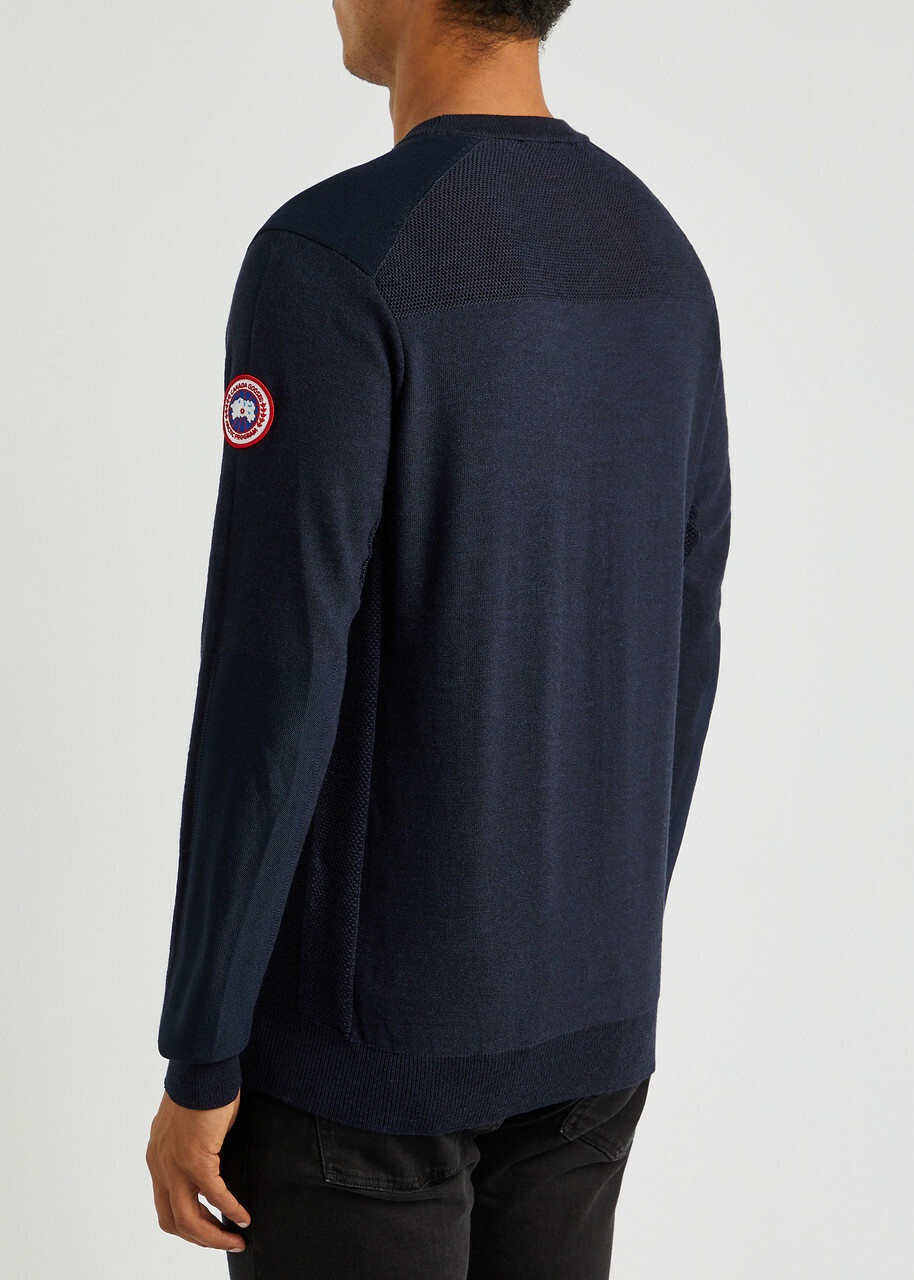 Canada Goose Dartmouth Merino Wool Jumper Navy