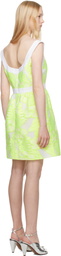 Anna Sui White & Yellow Sweet Bow Minidress