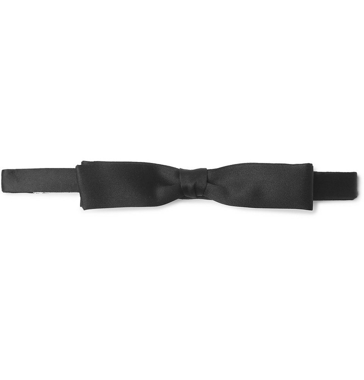 Photo: Saint Laurent - Pre-Tied Satin Bow Tie - Men - Black