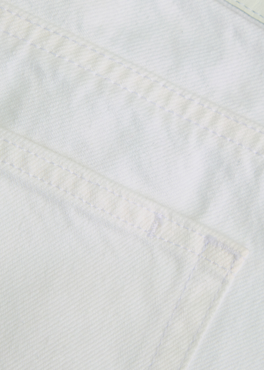 Paige Ryder Denim Mini Skirt White