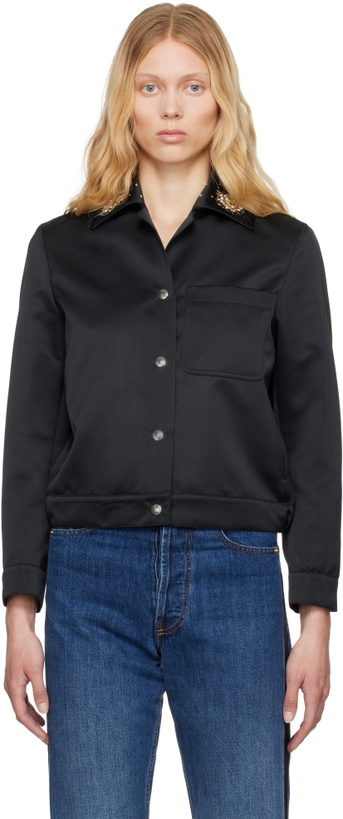 Photo: Wales Bonner Black 'The Flora' Jacket