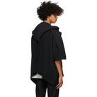 Homme Plisse Issey Miyake Black Pleats Hoodie