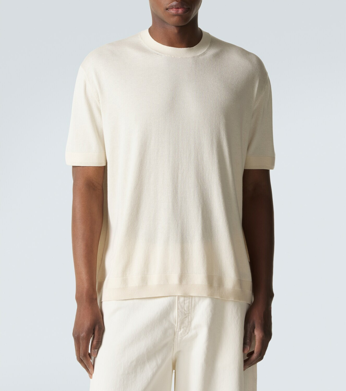 Moncler Silk and cotton T-shirt