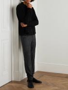 Zegna - Tapered Wool Trousers - Gray