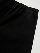 Fear of God - Eternal Straight-Leg Suede Drawstring Trousers - Black