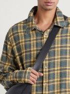 424 - HOORSENBUHS Checked Cotton-Blend Flannel Shirt - Yellow
