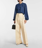 7 For All Mankind Button-up tencel blouse