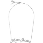 Marc Jacobs Silver New York Magazine Edition The Nameplate Pendant MJ Necklace