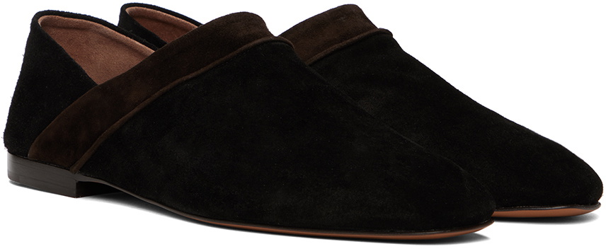 Wales Bonner Black Flat Loafers