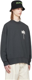 Palm Angels Gray 'The Palm' Sweatshirt